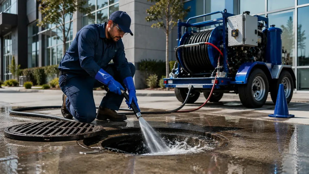 Commercial Hydro Jet Drain Cleaning in Whitewater