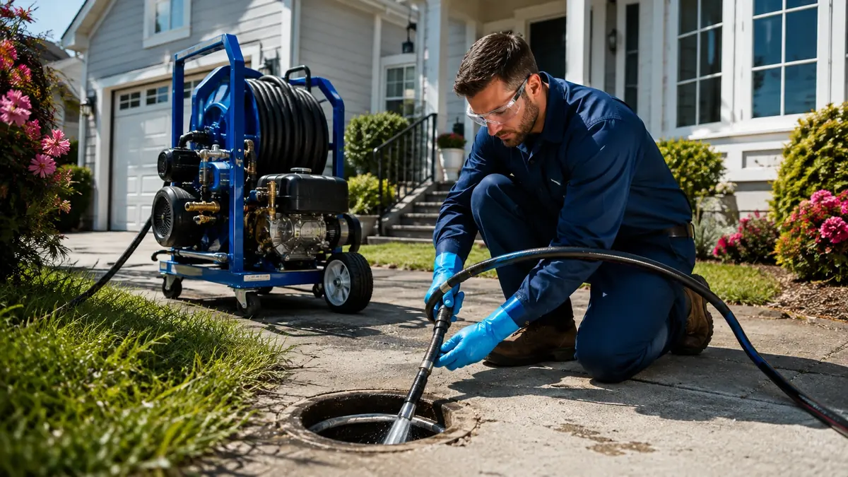 Residential Hydro Jet Drain Cleaning in Whitewater