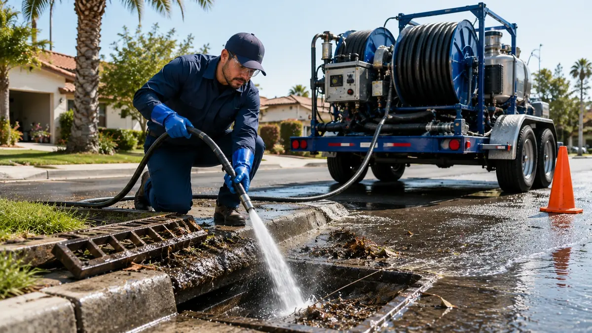 Storm Drain Hydro Jet Cleaning in Whitewater